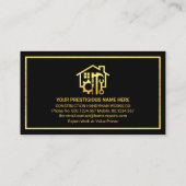 金ゴールド用手工具縁ど 名刺 (裏面)