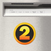 金ゴールド番号2 マグネット (インサイチュ (食洗機))