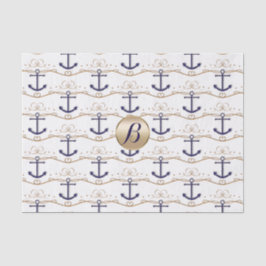 金ゴールド白いかり航海のモノグラムモダンパーティー 薄葉紙