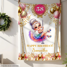 金ゴールド白おばあおもしろいちゃんの毛布パーソナライズされた フリースブランケット