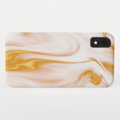 金ゴールド白とピンク大理石 Case-Mate iPhoneケース (裏面(横))