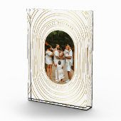 金ゴールド白カスタム写真家族クリスマスブロック フォトブロック (右)