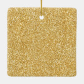 金ゴールド白熱［赤熱］光を放つ星 セラミックオーナメント (裏面)