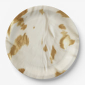 金ゴールド白牛革 ペーパープレート (正面)