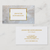 金ゴールド白石宝石プロフェッショナル 名刺 (正面/裏面)