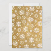 金ゴールド白素朴木写真クリスマス (裏面)