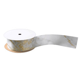 金ゴールド白結婚大理石ティッシュペーパー サテンリボン