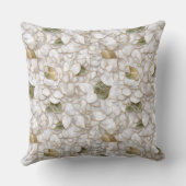 金ゴールド白蓮の花 クッション (裏面)