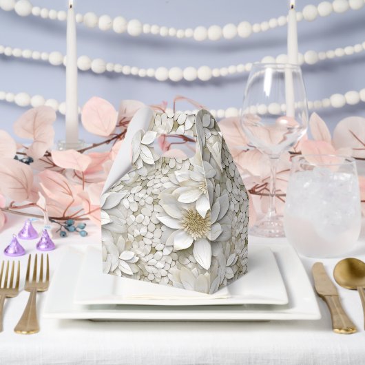 金ゴールド白蓮の花 フェイバーボックス (ウェディング)