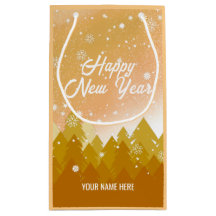 金ゴールド白雪平和な森クリスマス新年