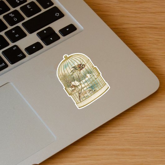 金ゴールド白鳥枝付きキャビン雪 シール