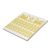 金ゴールド白鳥 タイル (側面)