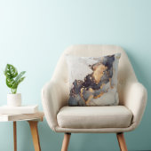 金ゴールド白黒かわいらし大理石 クッション (椅子)