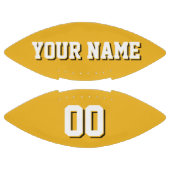 金ゴールド白黒サッカーカスタム選手 アメリカンフットボール (パネル)