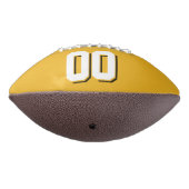 金ゴールド白黒サッカーカスタム選手 アメリカンフットボール (回転270)