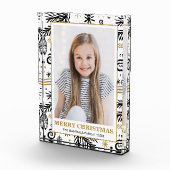 金ゴールド白黒ドードルパイン休日 フォトブロック (右)