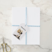 金ゴールド白黒バルーンブーケギフトラベル ギフトタグ (より糸付き)