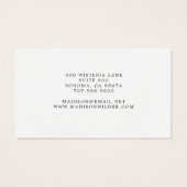 金ゴールド白黒モノグラムイヤリングディスプレイカード (裏面)