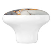 金ゴールド白黒大理石 セラミックノブ (側面)