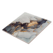 金ゴールド白黒大理石 タイル (側面)