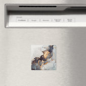 金ゴールド白黒大理石 マグネット (インサイチュ (食洗機))