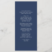 金ゴールド白黒。シンプルモダンブ結婚ル メニュー (裏面)