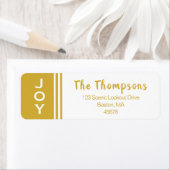 金ゴールド白 |差出人住所ラベル ラベル (インサイチュ)