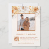 金ゴールド白 招待状 (裏面)