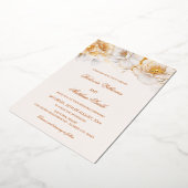 金ゴールド白 箔招待状 (回転した状態)