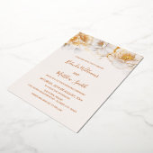 金ゴールド白 箔招待状 (回転した状態)