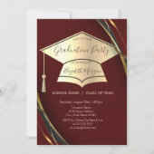 金ゴールド目盛キャップ枠黒目盛 招待状 (正面)