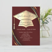 金ゴールド目盛キャップ枠黒目盛 招待状 (スタンド正面)