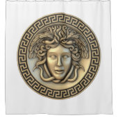 金ゴールド目豆 シャワーカーテン (正面)