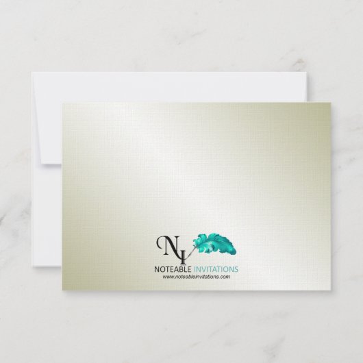 金ゴールド真珠30周年記念レスポンスカード 出欠カード (裏面)