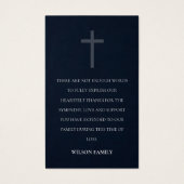 金ゴールド睡蓮悔やみや弔慰記念サンキューカード (裏面)