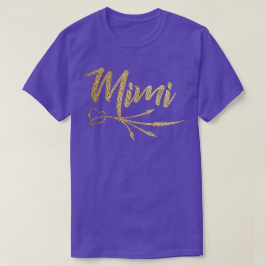 金ゴールド矢印ハートミミ Tシャツ (デザイン正面)