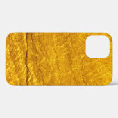 金ゴールド石のテクスチャの背景。抽象芸術、アンティーク、 Case-Mate iPhoneケース (裏面 (横))