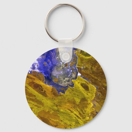 金ゴールド石板()  キーホルダー (正面)