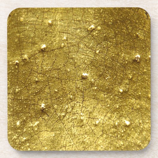 金ゴールド石 コースター (正面)