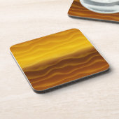 金ゴールド砂丘抽象芸術 コースター (左側)