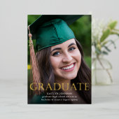 金ゴールド研究科フォトフォイルアナウンス 箔招待状 (立ち正面)