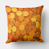 金ゴールド硬貨 クッション (裏面)