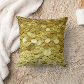 金ゴールド硬貨 クッション (ブランケット)