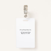 金ゴールド社員 – 名前フォトメタ企業のリック バッジ (裏面クリップ)