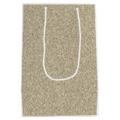 金ゴールド祝グリッターズ50年シッエレガントク ミディアムペーパーバッグ (裏面)