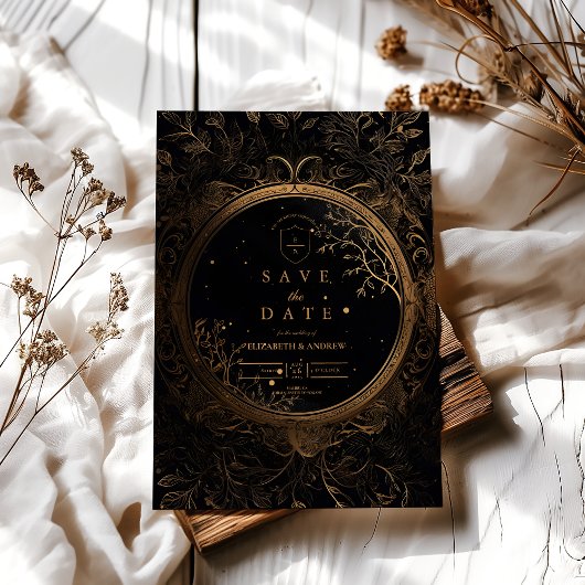 金ゴールド神秘的な天結婚人 セーブザデート