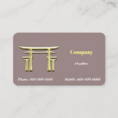 金ゴールド神道 名刺 (正面)