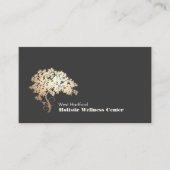 金ゴールド禅の木ホリスティックと代替健康 名刺 (正面)