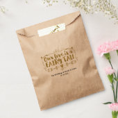 金ゴールド私たちの愛のおとぎ話のカスタム結婚式の好意 フェイバーバッグ (封をした状態)