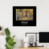 金ゴールド秋の民主化のポスター ポスター (ホームオフィス)